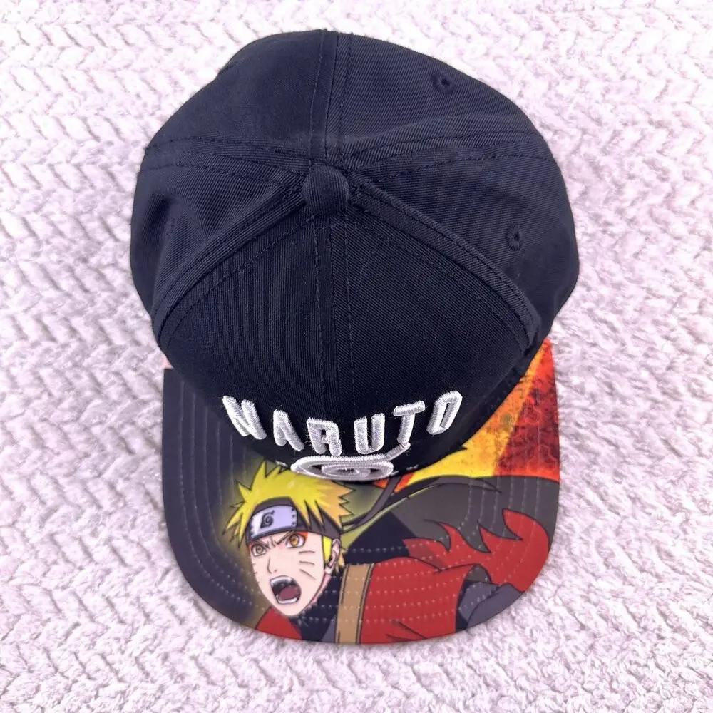 Naruto‎ Snap Back Flat Bill Bioworld Manga Shippuden Baseball Hat Cap